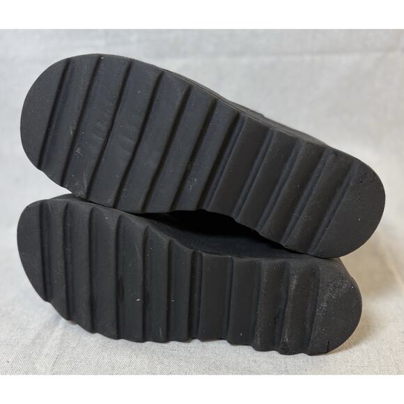 Steve Madden Y2K Black Leather Chunky Platform Chelsea Boots Womens Sz 7 - Picture 6 of 6